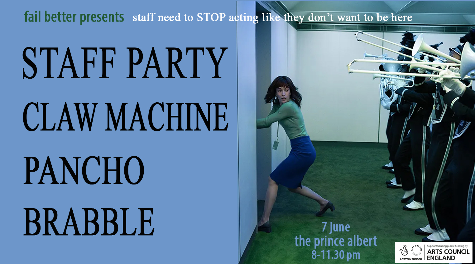 Poster of show at Prince Albert on June 7th.